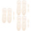 6Pièces Bloc- Bois Beige, Accessoires Tricot Main DIY 8