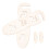 6Pièces Bloc- Bois Beige, Accessoires Tricot Main DIY 2