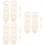 6Pièces Bloc- Bois Beige, Accessoires Tricot Main DIY 9