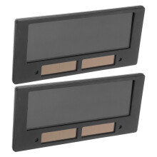 6Pièces Verres Automatiques Solaire Pour Casque Soudure Plastique Noir