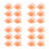 24Pièces Fixation ABS Orange Pour Murale Résistante 9