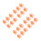24Pièces Fixation ABS Orange Pour Murale Résistante 10