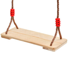 2Pièces En Bois Corde Nylon Beige Siège Sûr Extérieur