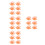 24Pièces Fixation ABS Orange Pour Murale Résistante 4