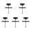 5Pièces Spreader Professionnel Noir Pour Et Plaquettes De 4
