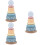 3Sets Assorted Color Wood Toy Stackable Ring Educational Creative Play 8