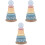3Sets Assorted Color Wood Toy Stackable Ring Educational Creative Play 4