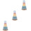3Sets Assorted Color Wood Toy Stackable Ring Educational Creative Play 6
