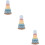 3Sets Assorted Color Wood Toy Stackable Ring Educational Creative Play 10