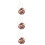 3Pièces Embellissements Suspendus Rétroviseur Café 2