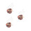 3Pièces Embellissements Suspendus Rétroviseur Café 7