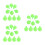 30Pièces Accessoires Bulles Tpr Doux Vert Clair Pour Jouets Créatifs 4