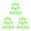 30Pièces Accessoires Bulles Tpr Doux Vert Clair Pour Jouets Créatifs 5