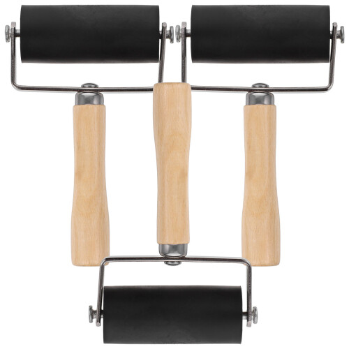 15Pièces Rouleaux Brayer En Caoutchouc Multi Couleur Pour L'impression 1