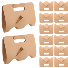 100Pièces Porte-Boissons En Papier Beige Pour Cafés Jus