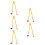 5Pièces Compas Enseignant Grand Plastique Orange Pour Cours Et Tableau 2