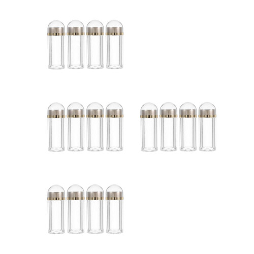 16Pièces Flacons Plastique Bouchon Pour Bonbons Pilules 2