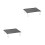 2Ensembles Petite Table Aluminium Pliante Noire Pour Voyage Camping 10