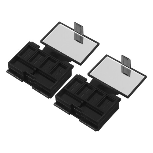 8Pièces Mini Palette Pliable Noire Multi-Usage Fard & Blush 1