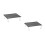 2Ensembles Petite Table Aluminium Pliante Noire Pour Voyage Camping 7