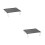 2Ensembles Petite Table Aluminium Pliante Noire Pour Voyage Camping 4