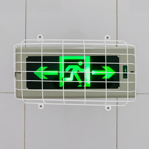 4Pièces Protection Murale En Fer Pour Lumière De Secours 2