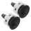 2Pièces Bouton De Chasse Wc Double Poussoir ABS Chromé Noir Ajustable 1