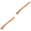 2Pièces En Bois Khaki Pour Manche De Hache À Usage Long 3