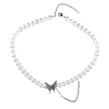 3Pièces Femme Transparent Punk Cuir Élégant Décor
