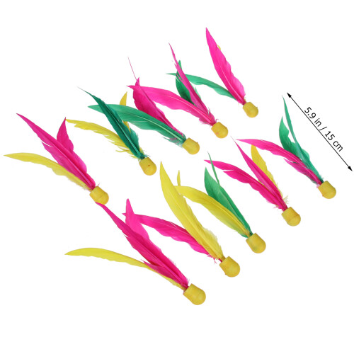 30Pièces Cricket Trois Poils Badminton Fluorescents 1