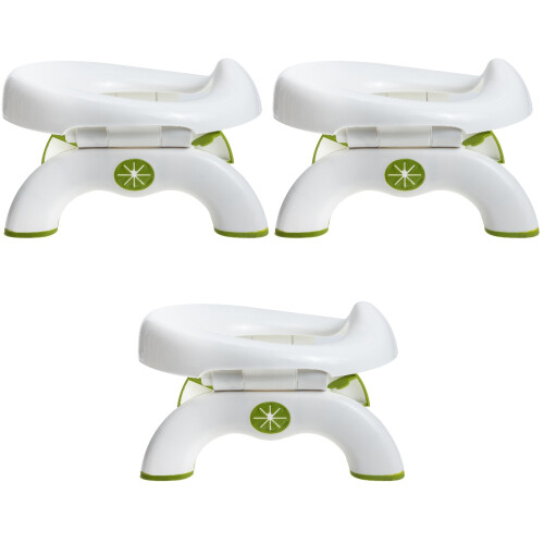 3Pièces Potty Voyage Pliable Vert Pour Enfants Confortable 2