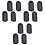 12Pièces Gel Spa Noires Hydratantes Pour 3