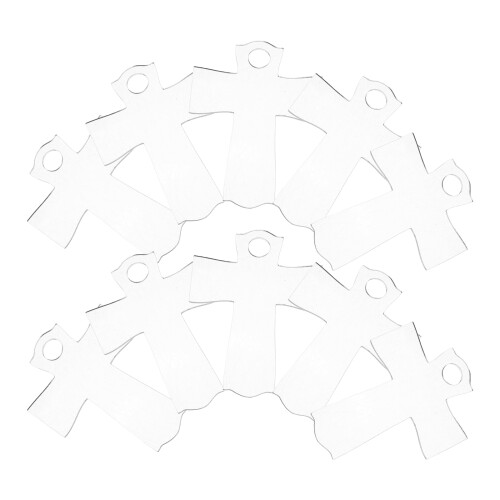 40Pièces Étiquettes Nom Blank Facile À Nettoyer 1