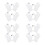 8Paires Coton Blancs Hydratants Pour Mains Sèches Usage 7