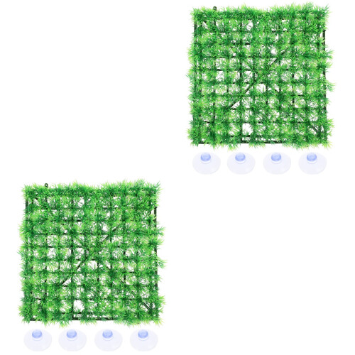 2Pièces Gazon Simulation Vert Durable Pour Aquarium 2