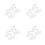 8Paires Coton Blancs Hydratants Pour Mains Sèches Usage 8