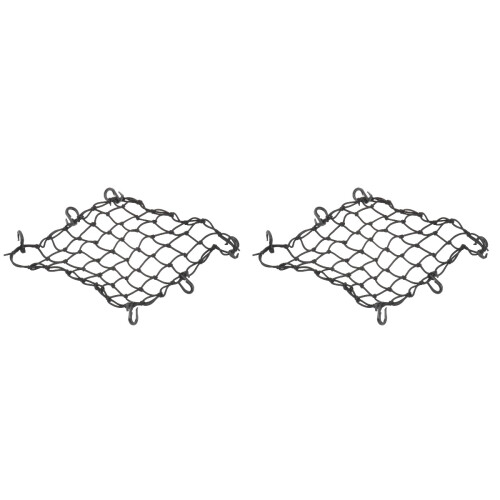 2Pièces Filet De Charge Extensible Noir Pour Avec 6 Crochets 1