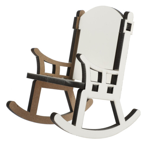 4Pièces Décoration Bois Sublimation Chaise Accessoires DIY 2