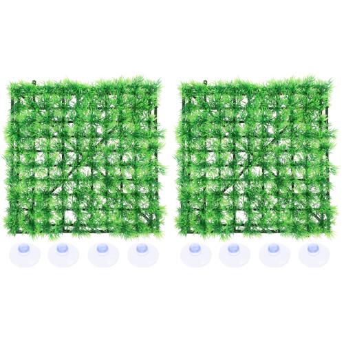 2Pièces Gazon Simulation Vert Durable Pour Aquarium 1