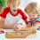 3Pièces Mini Jeu Bowling Bois Beige Pour Enfants Bureau 6
