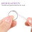 36Pièces Ajusteurs Anneaux Multiples Formes Silicone Plastique Argent 9