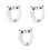 3Pièces Siège Enfants Pliable Design Cartoon 10