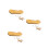 3Pièces Mini Jeu Bowling Bois Beige Pour Enfants Bureau 9