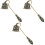 3Pièces Outil Éteignoir Métal Long Manche Usage Maison 4