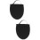 2Pièces -Orteils Silicone Caoutchouc Noir Pour Hommes 8