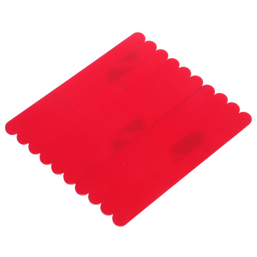 50Pièces Bâtonnets Acryliques Rouges Pour Glace Créations DIY