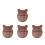 4Pièces Base Kalimba 8 Clés Bois Naturel Résistante Usage Progressif 4