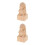 2Pièces Embouts De Tringle À Bois Khaki Design 6