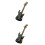 2Pièces Broche Guitar Bijou Mode Facile À Fixer 5