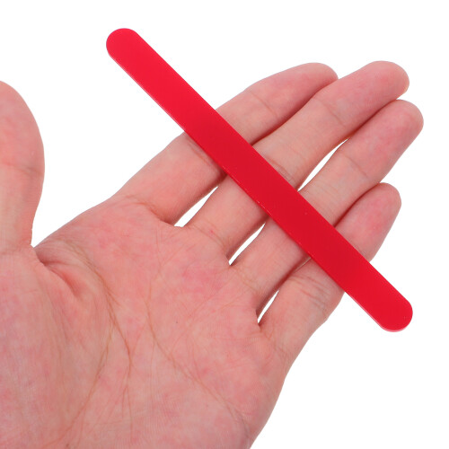50Pièces Bâtonnets Acryliques Rouges Pour Glace Créations DIY 2